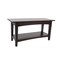 Alaterre Furniture Shaker Cottage Bench with Shelf, Espresso ASCA03P0 - alternate 1